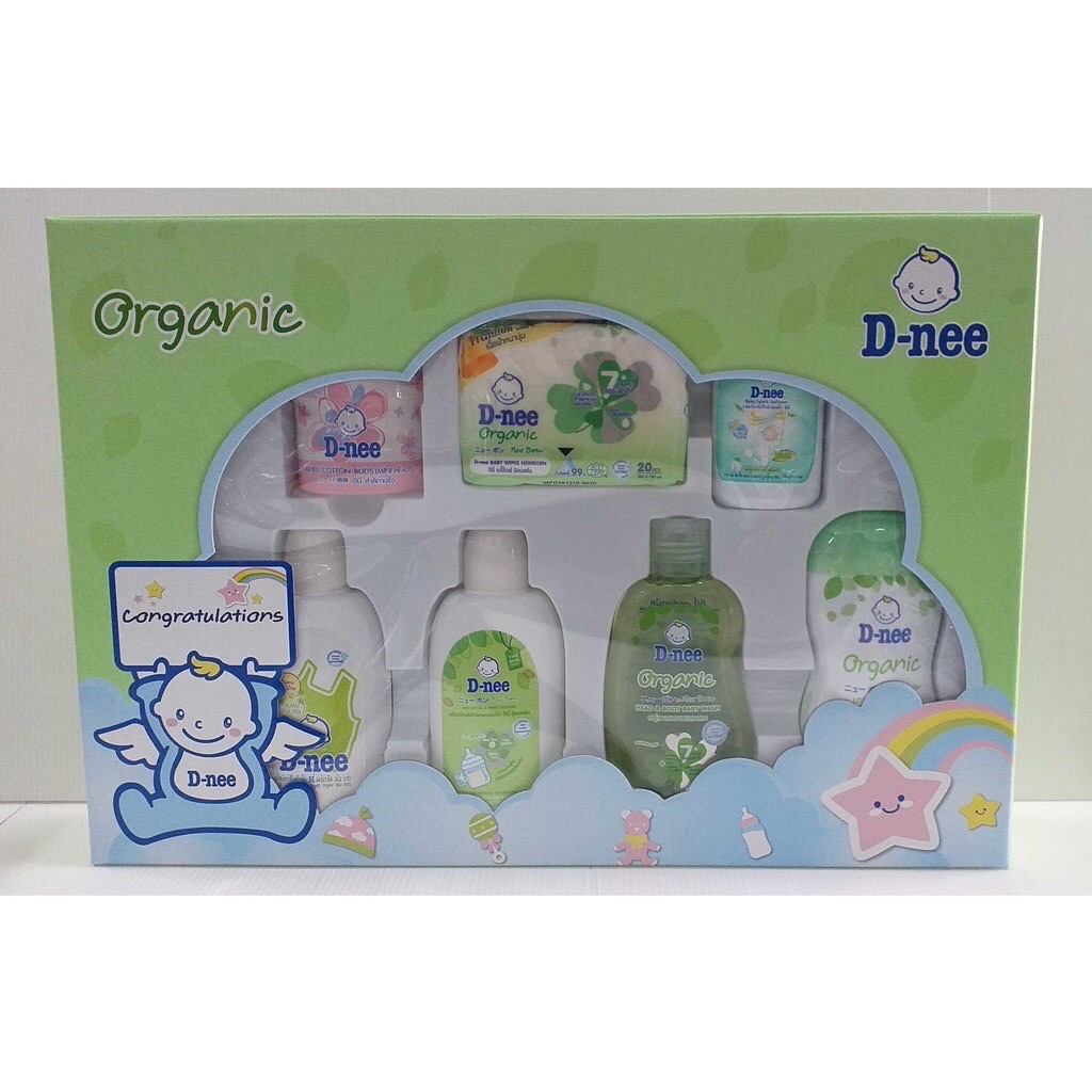🚩พร้อมส่ง  🎁ชุดของขวัญเซทใหญ่🎀 D-nee Organic ผลิตภัณฑ์ที่อ่อนโยนสำหรับลูกน้อย