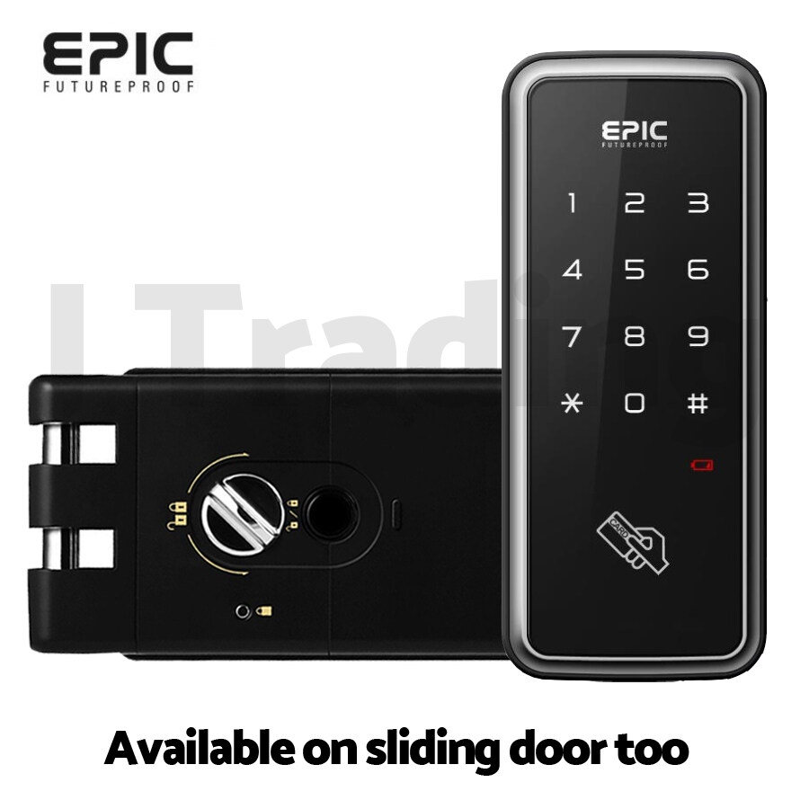 [EPIC] อิเล็กทรอนิกส์ล็อค กลอนประตูดิจิตอล รุ่น Touch H (EH-608H, Touch Hook) ฟรี ติดตั้งใน