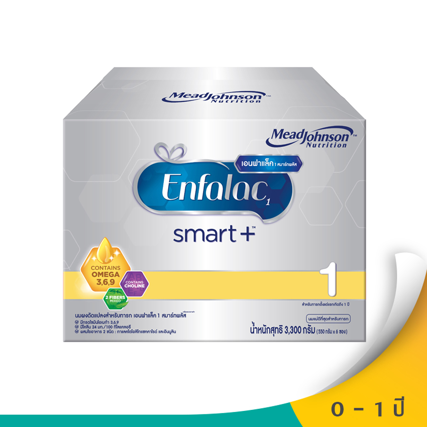 โปรโมชั่น ENFALAC เอนฟาแลค นมผงสำหรับเด็ก ช่วงวัยที่ 1 สมาร์ทพลัส 3300 กรัม