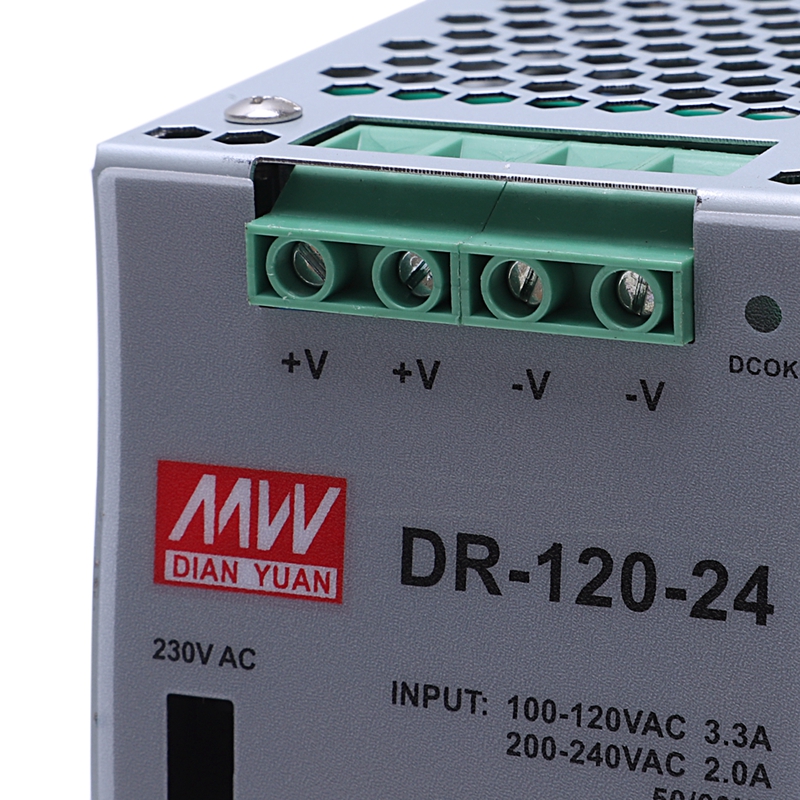 DR12024 120W Industrial Grade Rail Power Supply 24V5A Switching Power