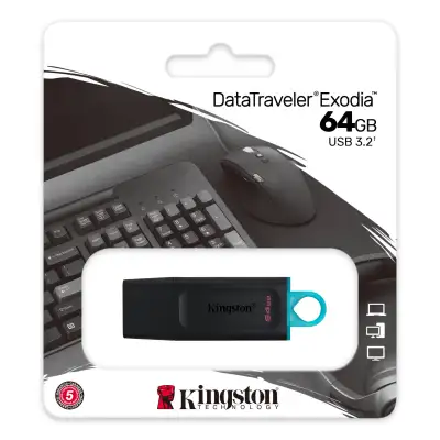 (พร้อมส่ง) Kingston Flash Drive DataTraveler Exodia USB 3.2 64GB รุ่น DTX/64GB รับประกัน 5 ปี by MP2002