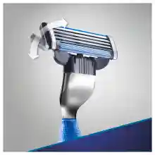 ภาพขนาดย่อของภาพหน้าปกสินค้าใบมีดโกน Gillette ยิลเลตต์ มัคทรี Mach3+ - ใบมีดโกนหนวด สำรอง แพ็ค 3 ชิ้น Gillette Razors Mach3+ จากร้าน Gillette บน Lazada ภาพที่ 4