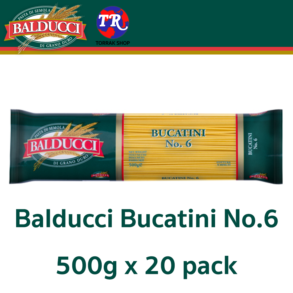 Balducci Bucatini No.6 บัลดุชี่ พาสต้า บูคาตินี่ 500g x 20 pack