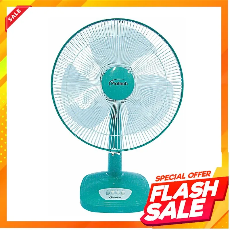 【ถูกกว่านี้ไม่มีอีกแล้ว !!】 โปรเทค พัดลมตั้งโต๊ะ 16 นิ้ว รุ่น PT-65/64 คละสี 【 ราคาประหยัด !!】