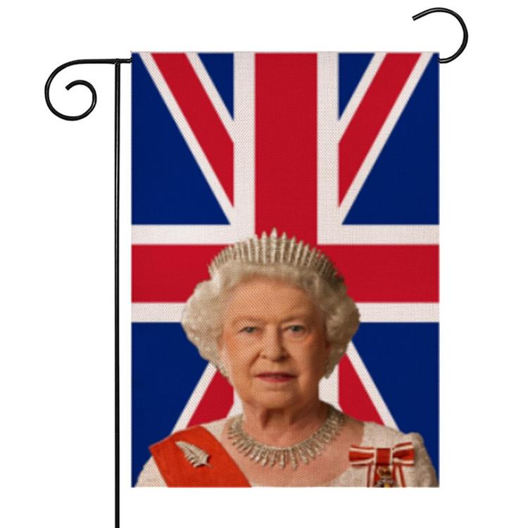 2022 Queens Jubilee Platinum Garden Flag 30x45cm11.8x17.7inch Queens Jubilee Memorial Outdoor