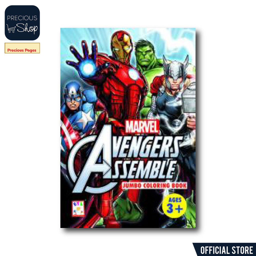 Marvel Avengers Assemble Jumbo Coloring Book Ages 3-
