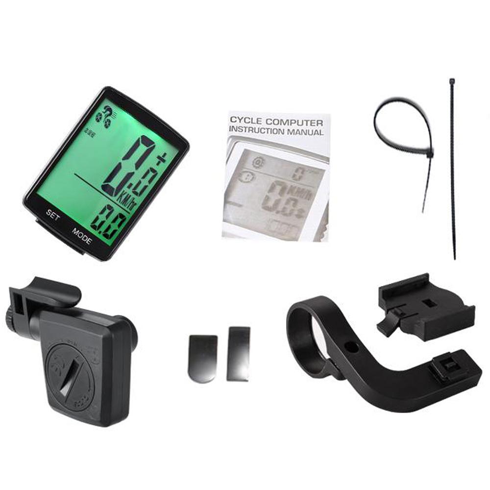 TOMSHOO Multifunctional LCD Screen Bicycle Computer Wireless Bike Rainproof Speedometer Odometer Cycling 2.8inch Waterproof