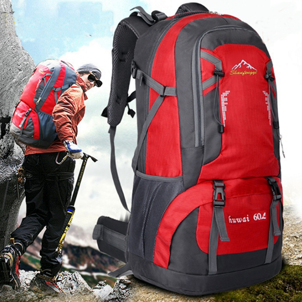 กระเป๋าเป้เดินทาง backpack 60 ลิตร เดินทางได้ 3-4 วัน น้ำหนักเบา พกพาง่าย กระเป๋าเป้ปีนเขา