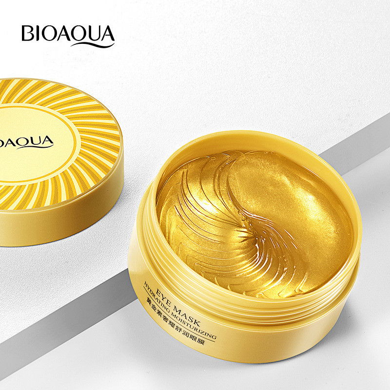 BIOAQUAมาร์คใต้ตามาส์กใต้ตามาคใต้ตา30คู่ GOLD MASK คอลลาเจน ลดอาการบวมถุงตา ต่อต้านริ้วรอยกระชับดูแลผิว Eye Mask-5015