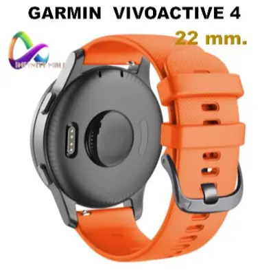 สายนาฬิกา Garmin Venu 2 / vivoactive 4 / Forerunner 745 ขนาด 22 mm. silicone strap vivoactive4 สายซิลิโคน