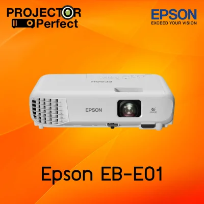 Epson โปรเจคเตอร์ รุ่น EB-E01 XGA 3LCD LCD Projector 3300 ANSI (มาแทนรุ่น EB-S05) - ประกันศูนย์เอปสัน 2 ปี - E-01 E10 EBE01 s05 - Projector Perfect