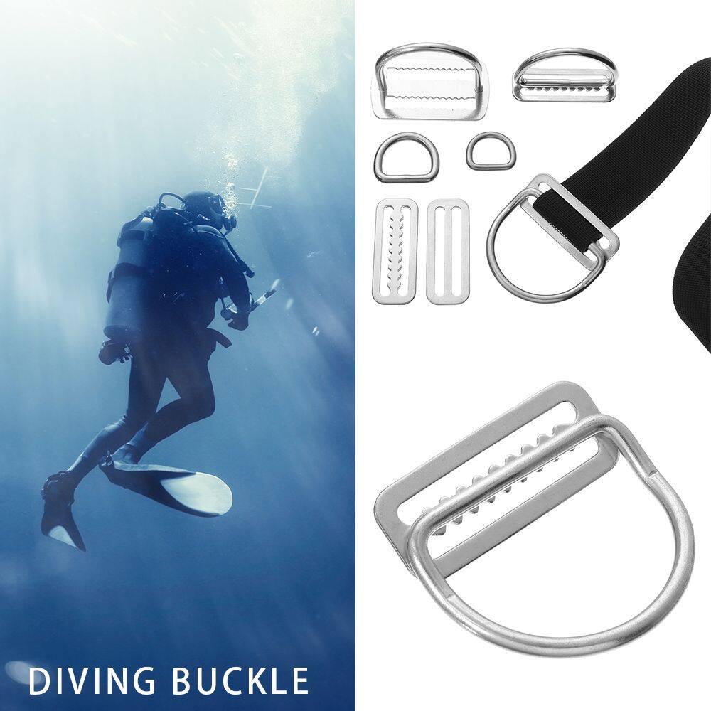 Accessoires Belts Retainer Stopper Slide Keeper Scuba/Diving Weight Belt D Ring 