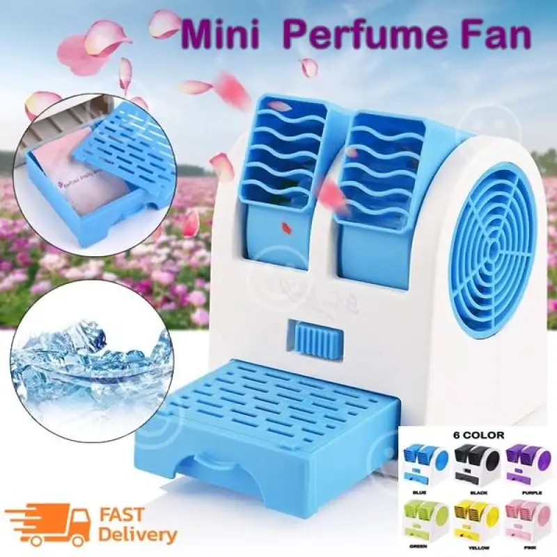 ภาพสินค้า️ส่งด่วนๆ ️พัดลม  พัดลมไอเย็น พัดลมพกพา ปรับขึ้น-ลงได้ mini perfume turbine Fan พัดลมสามารถใส่น้ำหอม-ใส่น้ำแข็ง ใช้สาย USB จากร้าน Chenchen8533 บน Lazada ภาพที่ 8