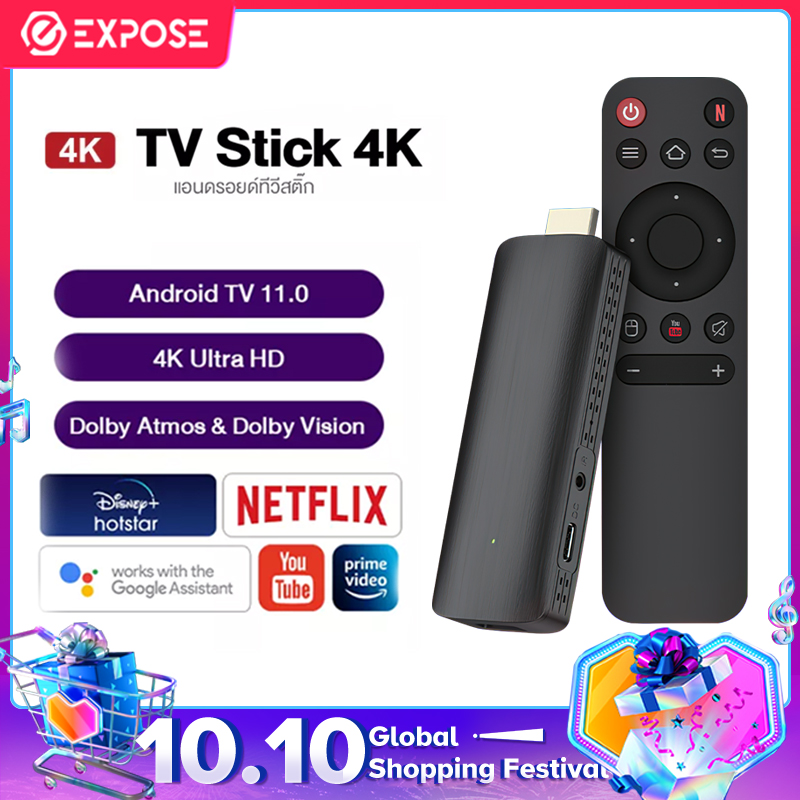 TV Stick 4K แอนดรอยด์ทีวีสติ๊ก Android TV 11.0 TV box รองรับ Google ...