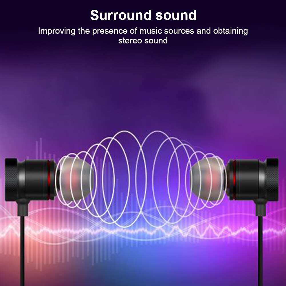 Tai Nghe Không Dây Tương Thích Bluetooth 4.1 Fone De Ouvido Tai Nghe Âm Thanh Nổi Đeo Cổ Tai Nghe Thể Thao Có Mic Cho Điện Thoại