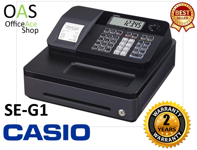 CASIO Electronic Cash Register เครื่องบันทึกเงินสด #SE-G1 แถมฟรีกระดาษความร้อน 5 ม้วน!!! (ประกันศูนย์ 2 ปี)