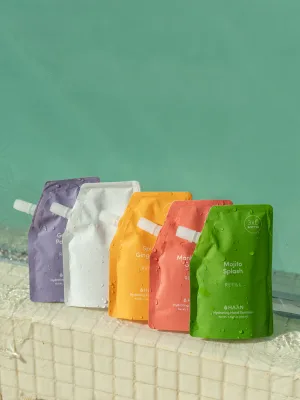 HAAN Shake It Up 100ML Refill Pouch-Hand Sanitizer ถุงเติมสเปรย์แอลกอฮอล์ฮานขนาด 100ML พร้อมว่านหางจรเข้ กลิ่นธรรมชาติ