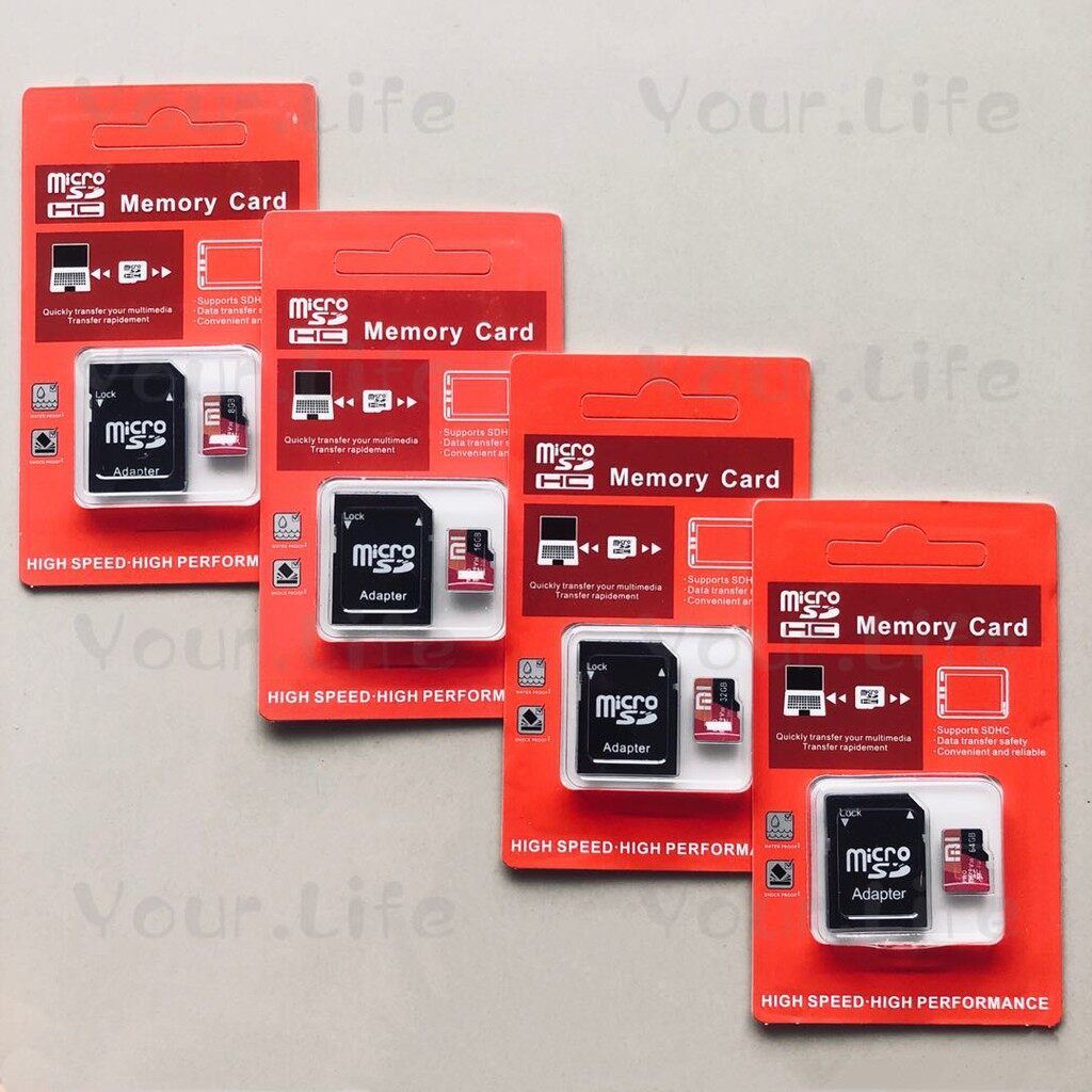 ₪  Xiaomi SD card 8GB-16GB-32GB-64GBการ์ดหน่วยความจำMicroSDเครื่องอ่านMicro SD Class 10