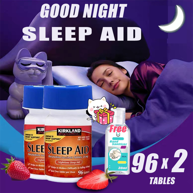 Kirkland Sleep Aid Kirkland Signature EXP.01/24 Sleep Aid sxc-25 Mg telescopic-96 Tablets*2 bottle AIDS box to sleep