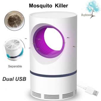 BuyBowie 2019 ใหม่ USB Power กำจัดยุง, โคมไฟ LED แมลงศัตรูพืชกับดักนักฆ่าหลอดไฟยูวีไฟฟ้าเครื่องควบคุมกำจัดแมลงสำหรับกลางแจ้ง Night ผู้ใหญ่เด็ก (ขนาด: 12*12*21.5 ซม.)