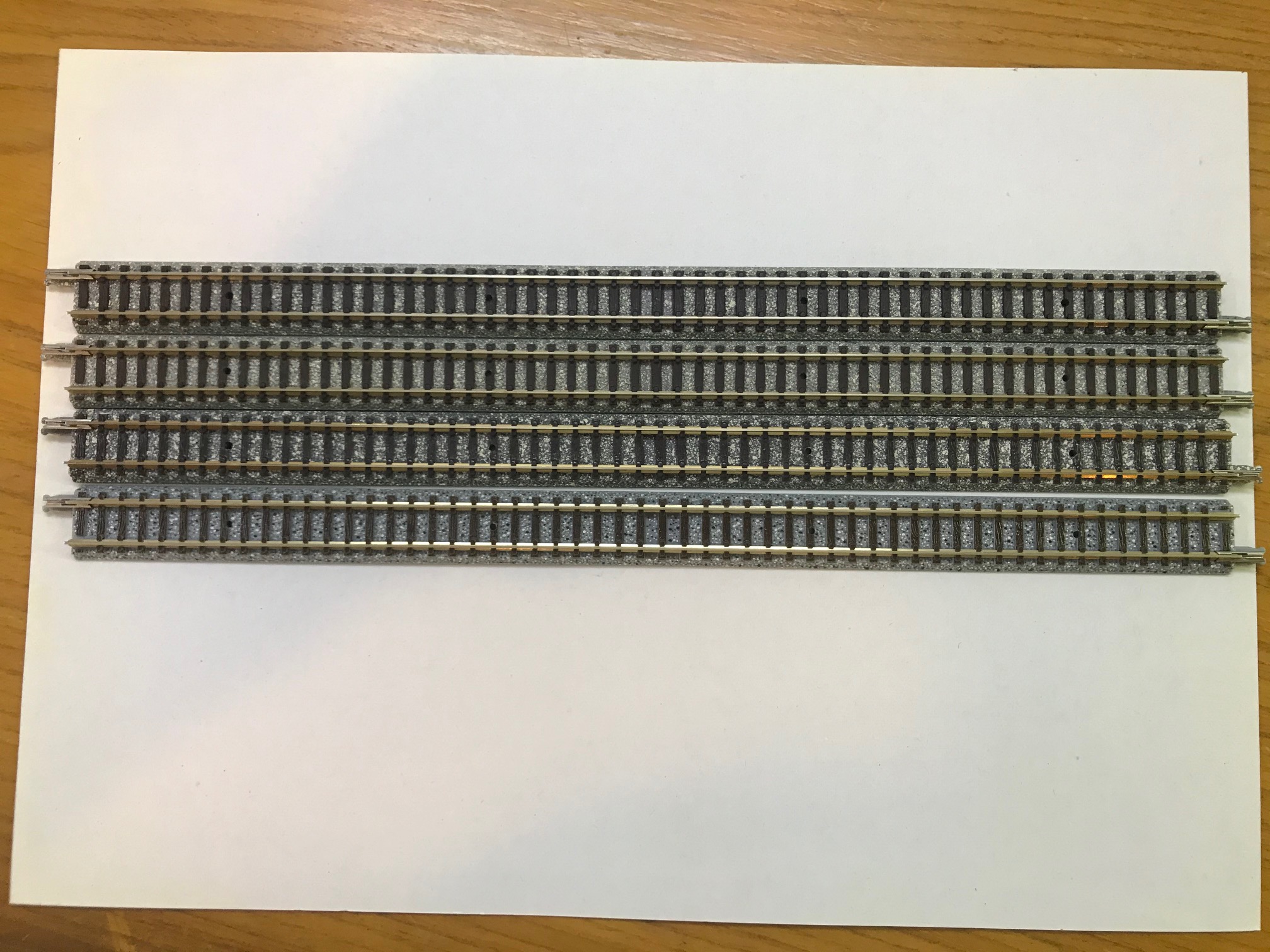 Tomix 1092 280mm Straight Grey Track S280 (4 pieces) (N scale)