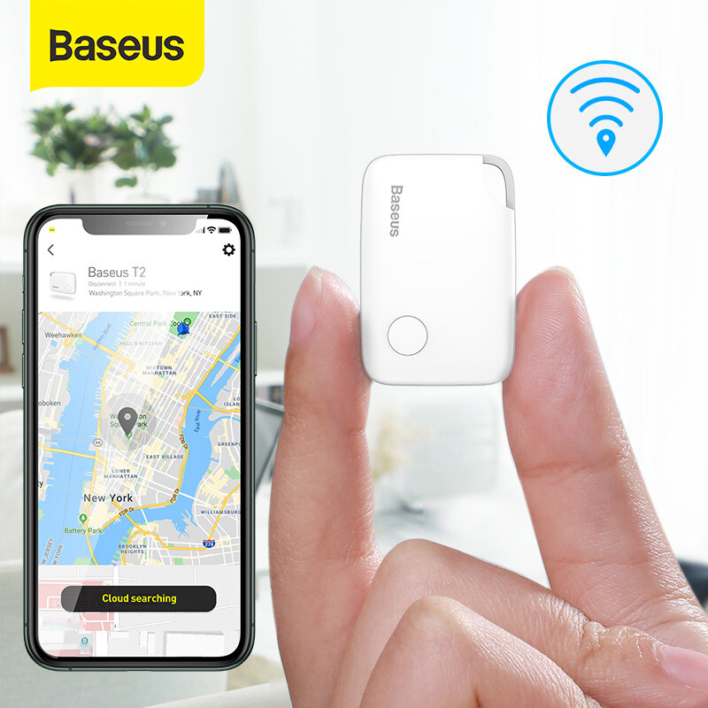 BASEUS สมาร์ทคีย์ เครื่องป้องกันการสูญหาย ไว้หาที่อยู่กระเป๋าสตางค์ กระเป๋าเด็ก Finder GPS Locator ติดตามของด้วยระบบบลูธูท