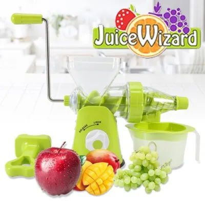 JUICE WIZARD เครื่องแยกกาก เครื่องสกัดน้ำผักผลไม้ แบบแยกกาก เครื่องคั้นน้ำผลไม้ แบบมือหมุน ถูกออกแบบมาเพื่อคั้นน้ำผัก