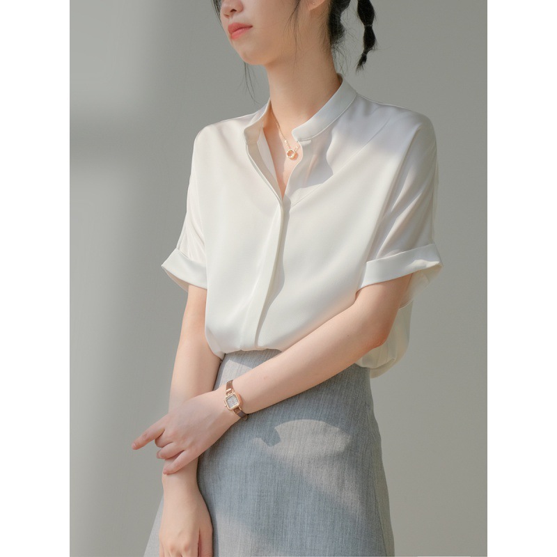Women's Summer Short Sleeve Blouse Top