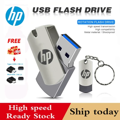 ♥COD100 original authentic Bestseller USB Flash Drive HP 2TB 1TB 512GB 256GB Pendrive High speed Flash Disk OTG adapter