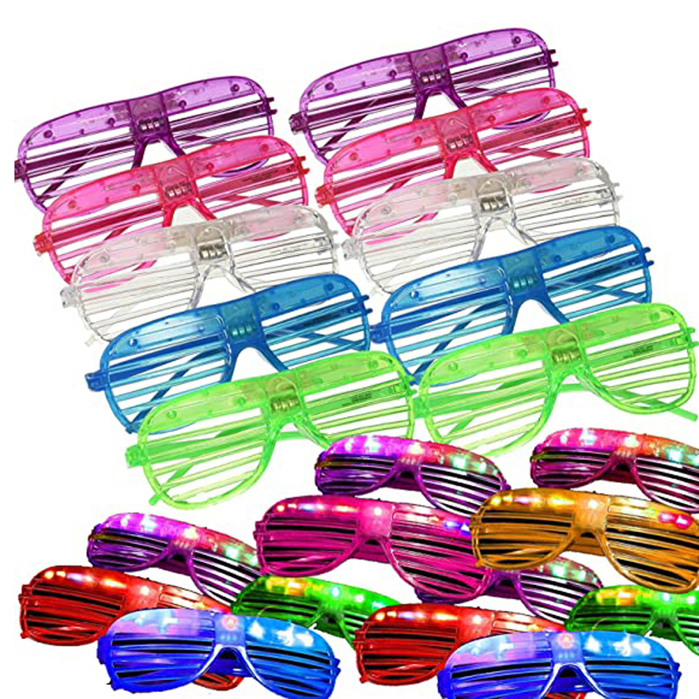 Shutter Shades Cheap Plastic Sunglasses With Neon Sides Sunglasses