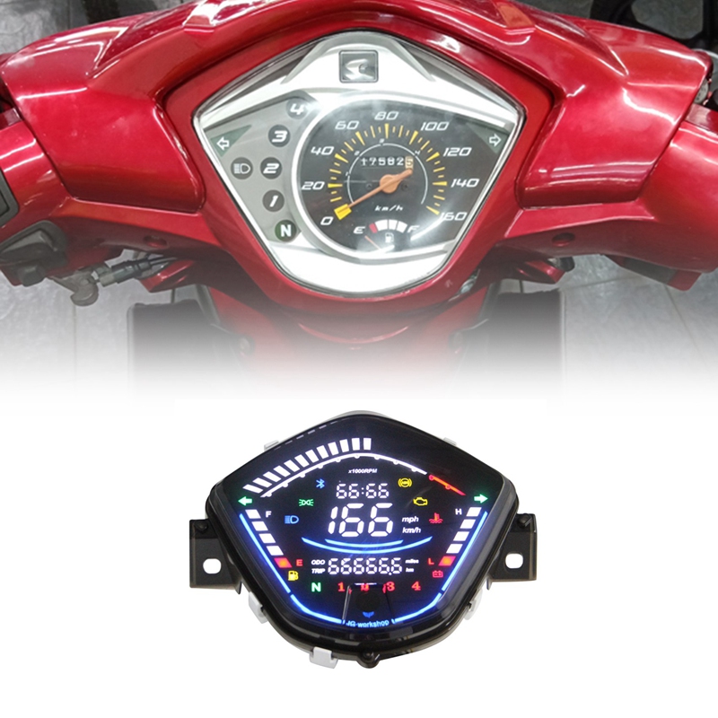 Wave R110 Panel Gauag For Honda Wave110 Wave110Rs 110Rs Digital Meter Motorcycle Tachometer ...