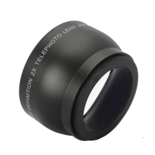 58mm 2x telephoto lens tele converter for canon nikon sony pentax 18-55mm 6