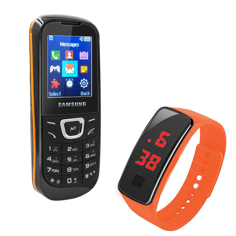 【นาฬิกา LED ฟรี】โทรศัพท์มือถือ SAMSUNG Keystone E1220ของแท้ใหม่เอี่ยม