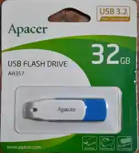 ภาพขนาดย่อของภาพหน้าปกสินค้าFlash Drive 32GB 'Apacer' (AH357) USB 3.2 Blue/White จากร้าน maew123         สินค้าของแท้ราคาขายส่ง บน Lazada