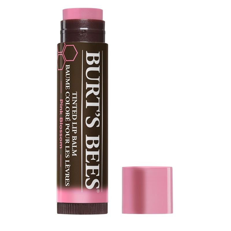 Burt's Bees Tinted Lip Balm - Pink Blossom  เบิร์ตบีส์ ลิปมันมีสี