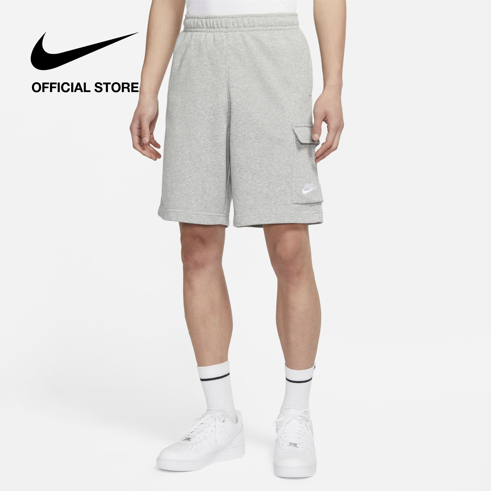 Grey store shorts nike