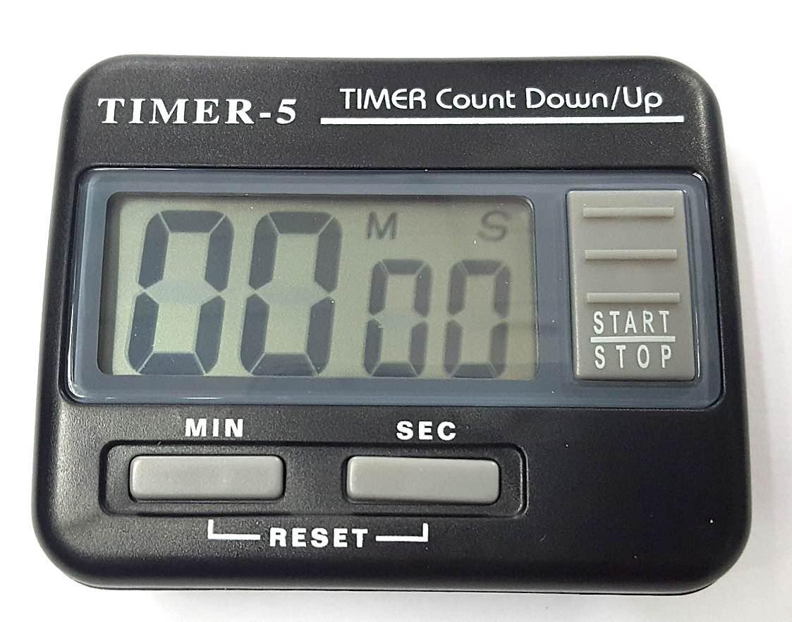 นาฬิกาจับเวลา Timer 5 สีดำ