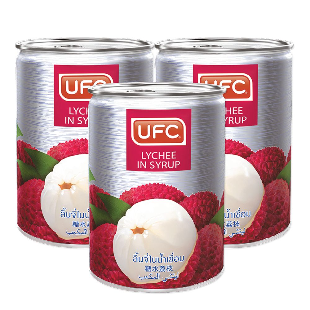 ยูเอฟซี ลิ้นจี่ในน้ำเชื่อม 565 กรัม (3 กระป๋อง) UFC Lychee In Syrup 565 g (3 cans)