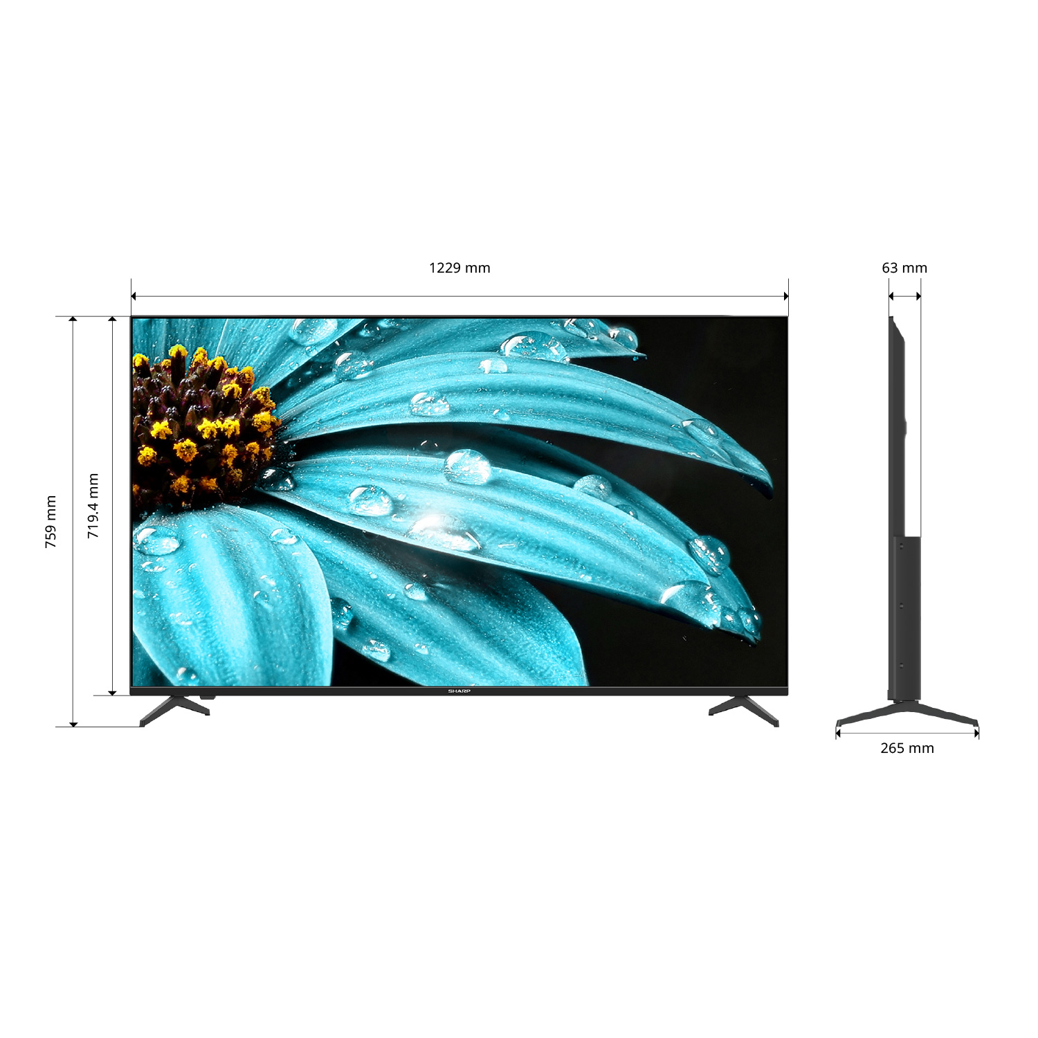 NEW 2026 SHARP TV 55 นิ้ว 4K UHD Google TV สมาร์ททีวี รุ่น 4T