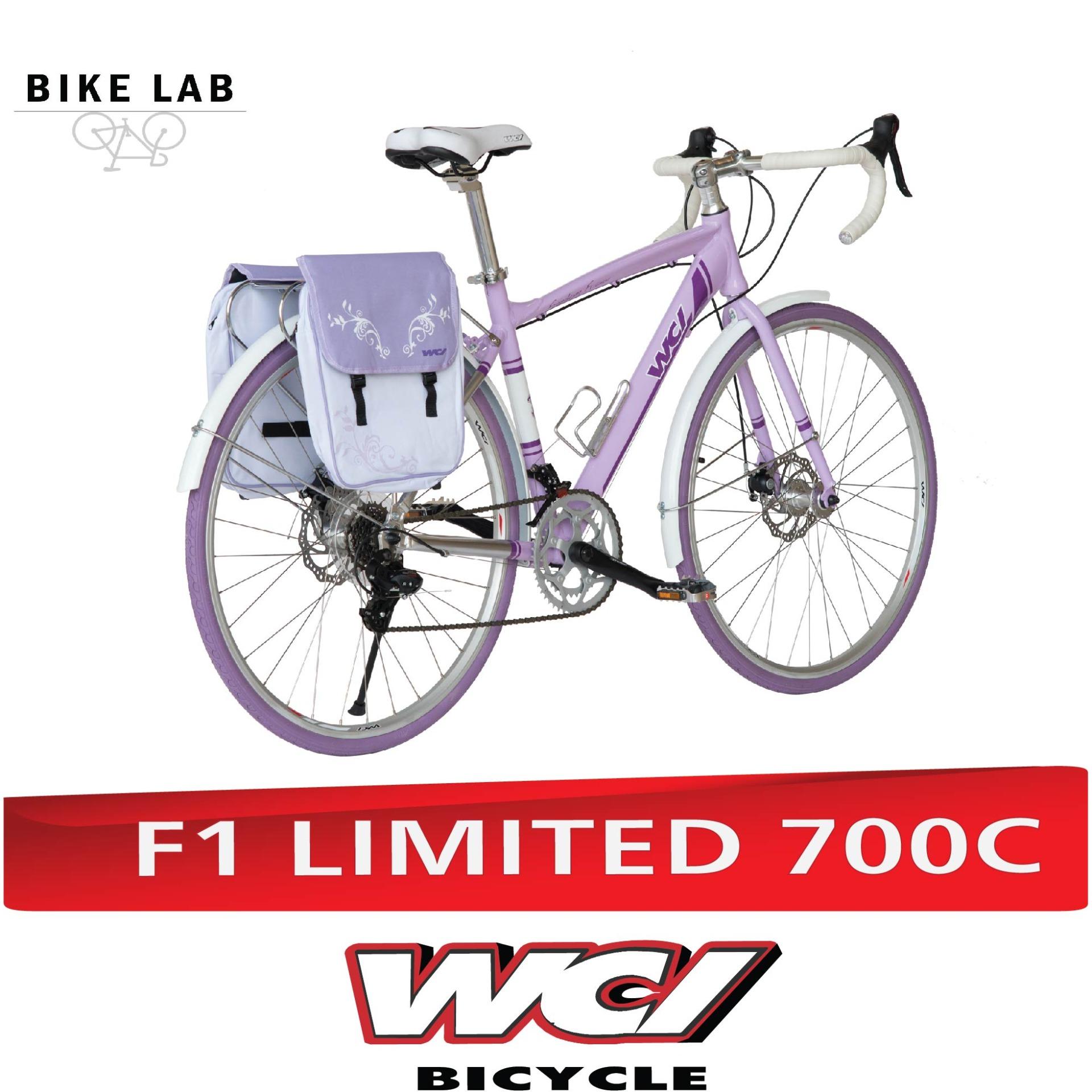 WCI จักรยานทัวริ่ง/มีกระเป๋า ทัวริ่งเสือหมอบ F1 LIMITED 700C  (สีม่วง)