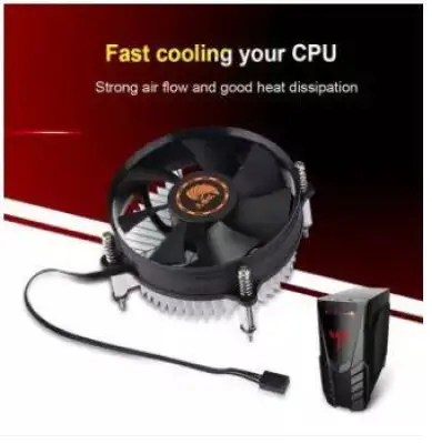 พัดลม CPU ฮีตซิงค์ ระบายความร้อนด้วยพัดลมคูลเลอร์แบบเงียบสำหรับ Intel - INTL 1150 / 1155 / 1156