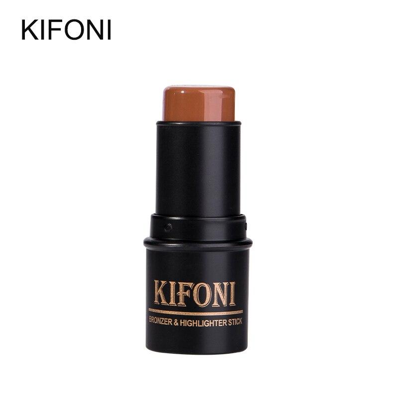 KIFONI บรอนเซอร์&ไฮไลท์ 3D คอนทัวร์ แบบแท่ง กันน้ำ ไม่มัน ไม่เปรอะเปื้อน มี8โทนสีให้เลือก KIFONI makup Bronzer&Highlighter Stick 8 Colors 3D Contour Makeup Concealer Pen Face Waterproof Glow Brighten Stick Cosmetic #KF-07