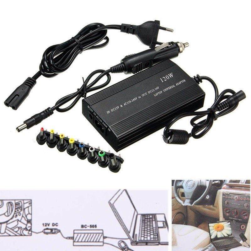 Universal Power Adapter,100W EU/US Plug Car Home DC Charger Notebook AC Adapter Power Supply Charger Support most of the Laptop