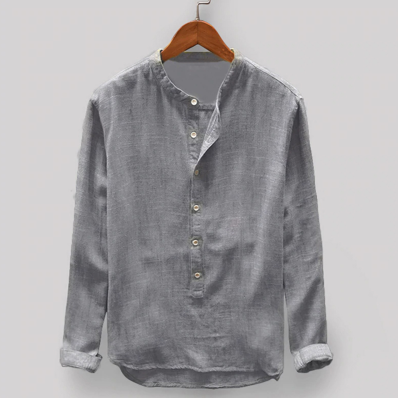 เสื้อเซิ้ต Men Shirt Long Sleeve Fashion Mens Autumn Winter Button Casual Cotton Long Sleeve Top Blouse