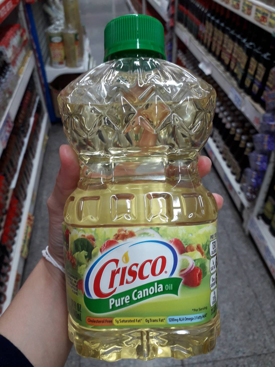 Crisco Pure Canola Oil คริสโก้ น้ำมันคาโนล่า 946 มล.น้ำมันคาโนล่า 100%