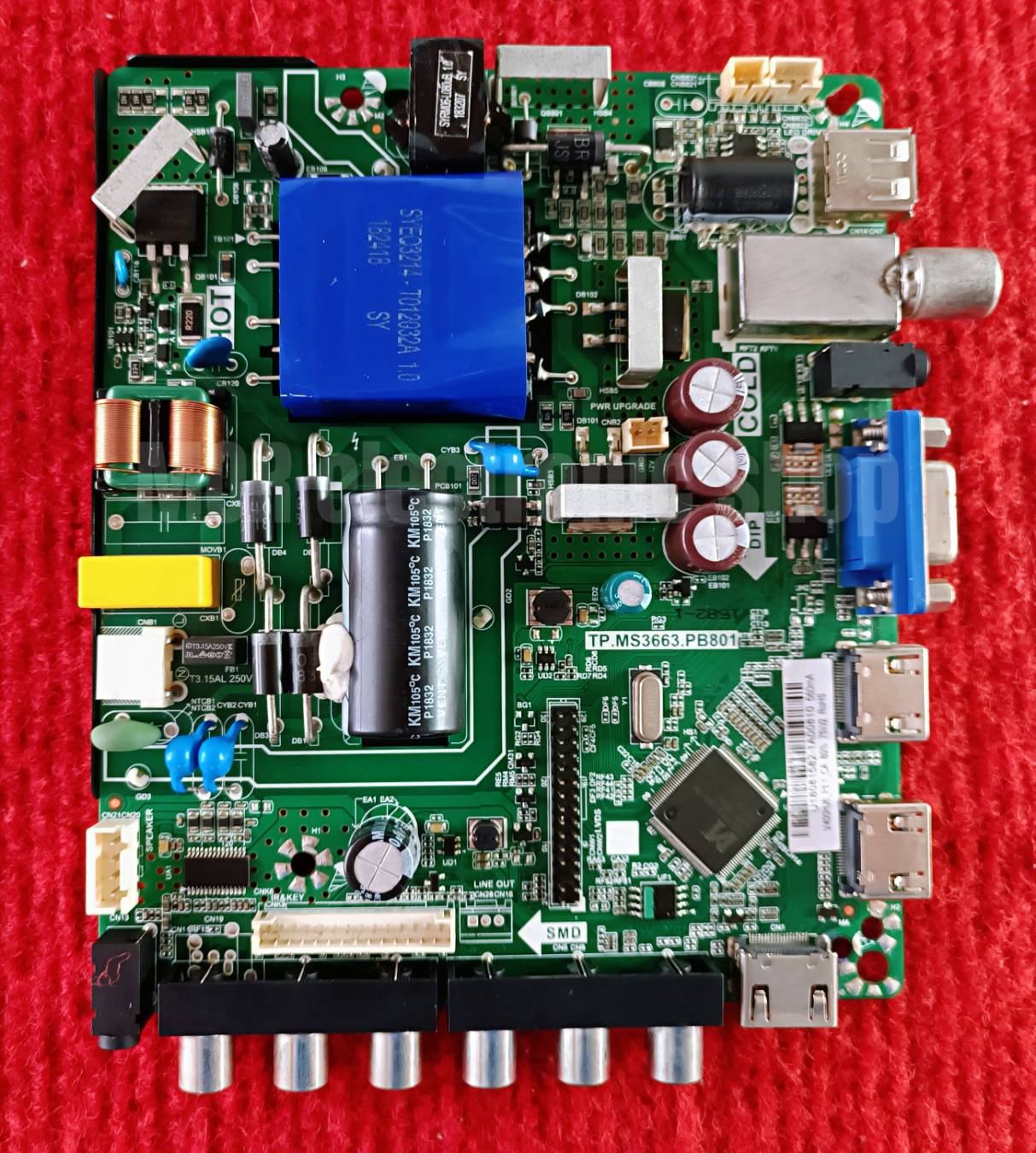 MS3463S.PB801 3 In 1 TVマザーボードは75Wまたは65Wでテスト