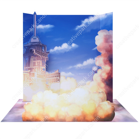 Diorama (Space Shuttle Launch) ภาพสามมิติ (ปล่อยกระสวยอวกาศ)