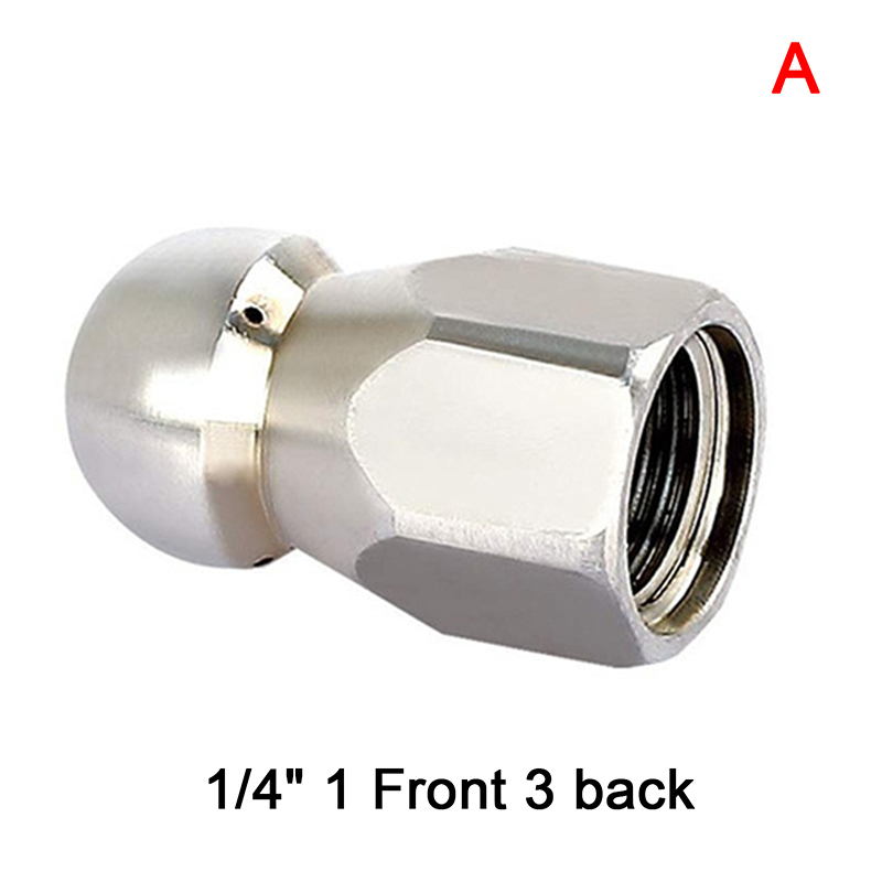 wujiaxin 3/8" 1/4"Pressure Washer Drain Hose Nozzle Sewer Clean Jetter