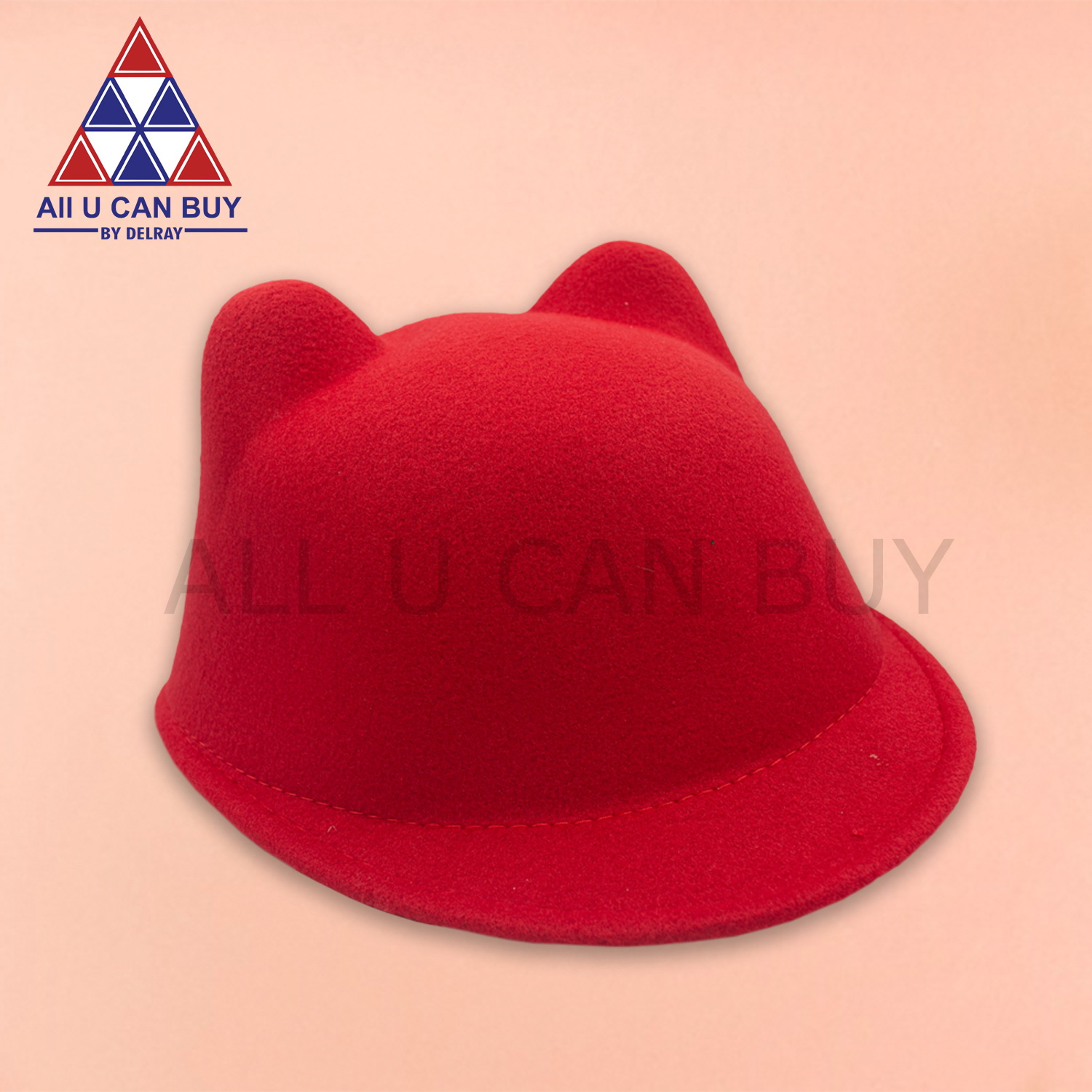 ALL U CAN BUY หมวก หมวกเด็ก หมวกมีหู หมวกน่ารัก หมวกเด็กลาย Fashion หมวกเด็กสีแดง หมวกเด็กสีดำ  หมวกเด็กสีชมพู