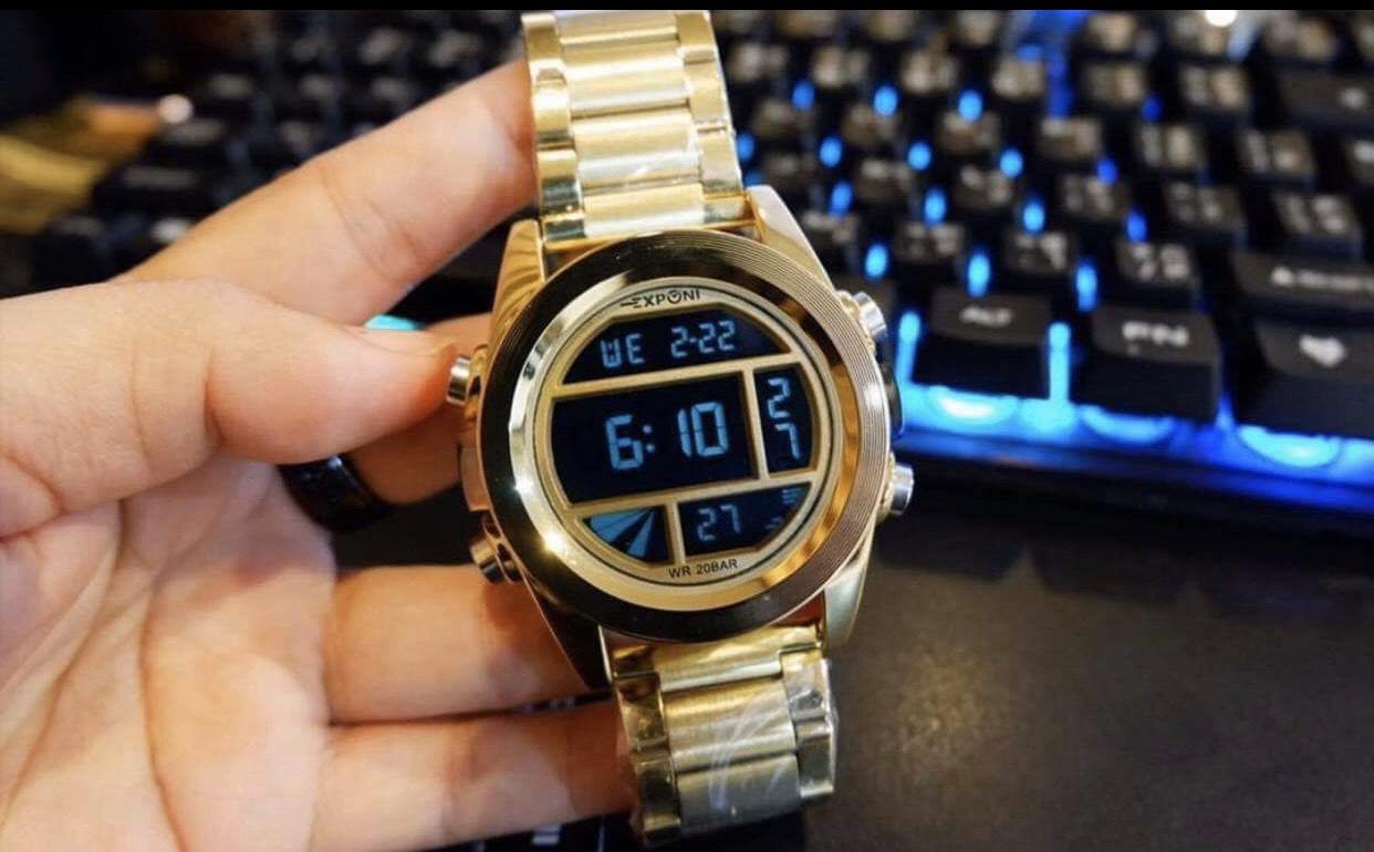 นาฬิกาข้อมือ EXPONI Watch สินค้าแท้ !!! [ *รับประกัน 1 ปี* ] กันน้ำ 100 ...